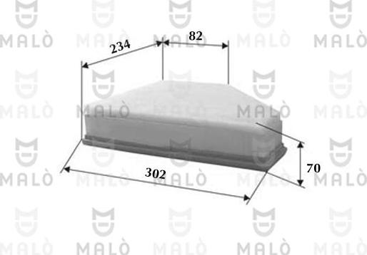 AKRON-MALÒ 1500050 - Filtre à air droxauto.com