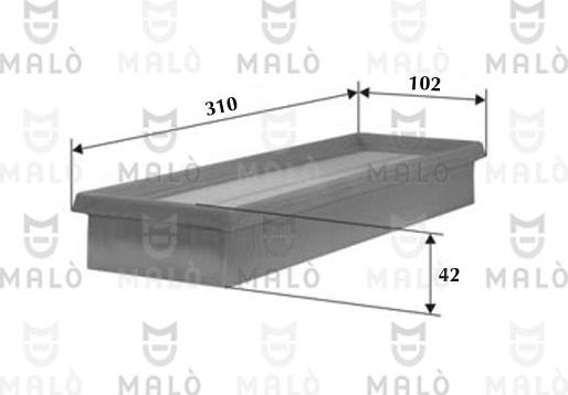 AKRON-MALÒ 1500067 - Filtre à air droxauto.com