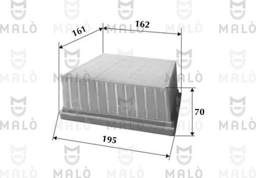 AKRON-MALÒ 1500012 - Filtre à air droxauto.com