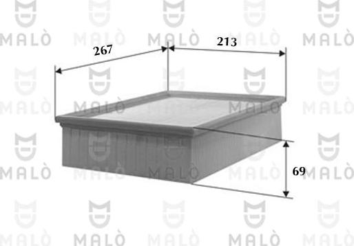 AKRON-MALÒ 1500039 - Filtre à air droxauto.com