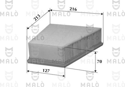 AKRON-MALÒ 1500028 - Filtre à air droxauto.com