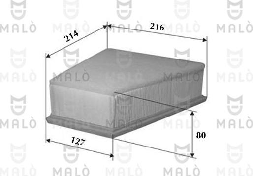 AKRON-MALÒ 1500156 - Filtre à air droxauto.com