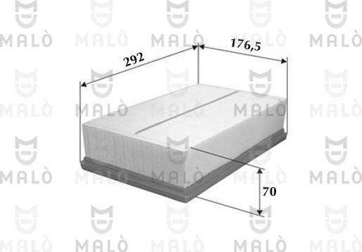 AKRON-MALÒ 1500111 - Filtre à air droxauto.com