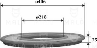 AKRON-MALÒ 1500290 - Filtre à air droxauto.com