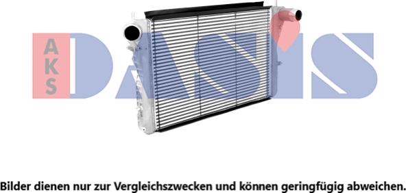 AKS Dasis 487008N - Intercooler, échangeur droxauto.com