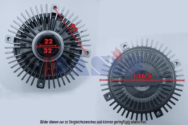 AKS Dasis 058010N - Embrayage, ventilateur de radiateur droxauto.com