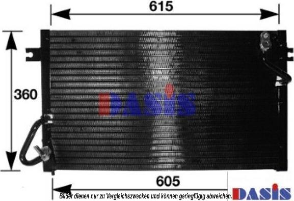 AKS Dasis 142001N - Condensateur, climatisation droxauto.com