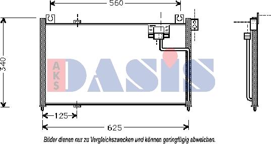 AKS Dasis 112310N - Condensateur, climatisation droxauto.com