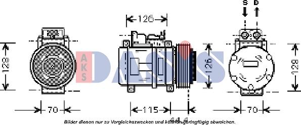 AKS Dasis 851403N - Disque d'entraînement, embrayage magnétique - compresseur droxauto.com