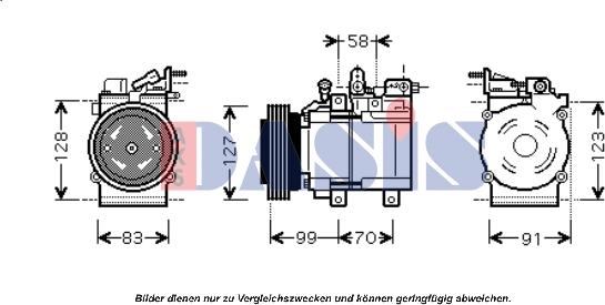 AKS Dasis 851672N - Compresseur, climatisation droxauto.com