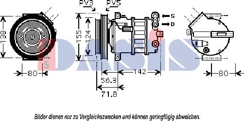 AKS Dasis 851800N - Compresseur, climatisation droxauto.com