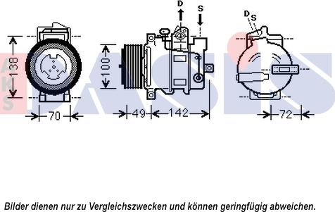 AKS Dasis 852585N - Compresseur, climatisation droxauto.com