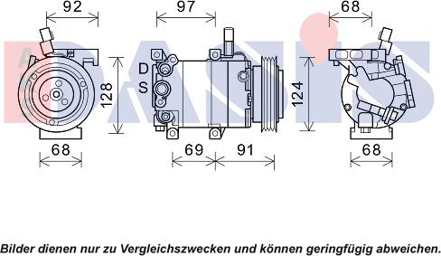 AKS Dasis 852834N - Compresseur, climatisation droxauto.com