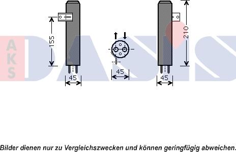 AKS Dasis 800578N - Filtre déshydratant, climatisation droxauto.com