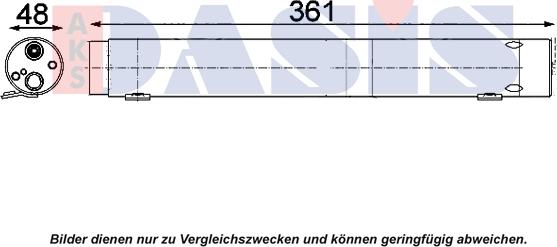 AKS Dasis 800657N - Filtre déshydratant, climatisation droxauto.com