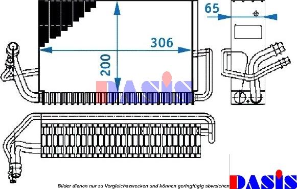 AKS Dasis 820141N - Évaporateur climatisation droxauto.com