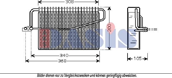 AKS Dasis 820103N - Évaporateur climatisation droxauto.com