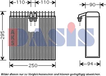 AKS Dasis 820282N - Évaporateur climatisation droxauto.com