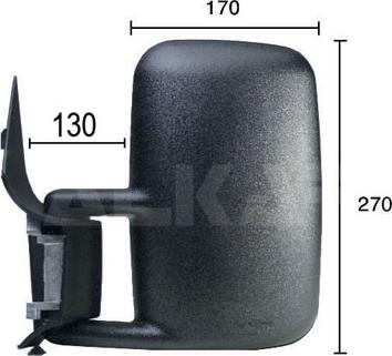 Alkar 9201966 - Rétroviseur extérieur droxauto.com