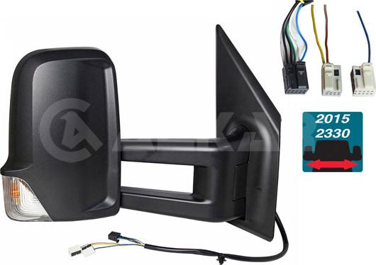 Alkar 9234021 - Rétroviseur extérieur droxauto.com