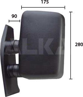 Alkar 6101982 - Rétroviseur extérieur droxauto.com