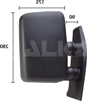 Alkar 6102982 - Rétroviseur extérieur droxauto.com