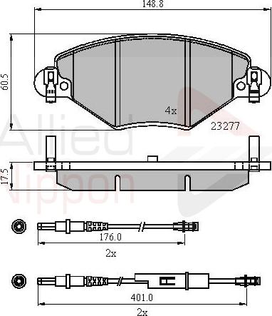 ALLIED NIPPON ADB21120 - Tirette à câble, commande d'embrayage droxauto.com