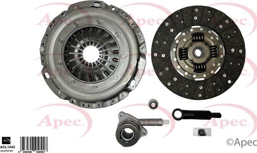 APEC ACL1043 - Kit d'embrayage droxauto.com