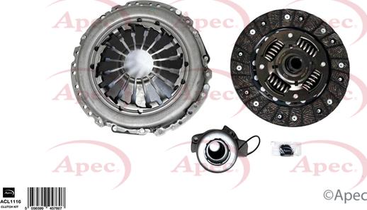 APEC ACL1116 - Kit d'embrayage droxauto.com