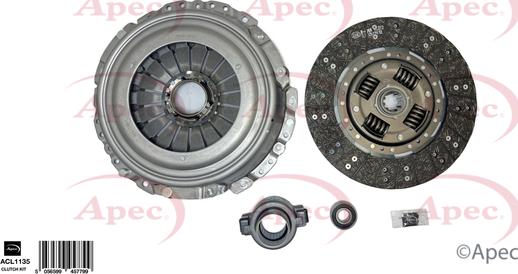 APEC ACL1135 - Kit d'embrayage droxauto.com