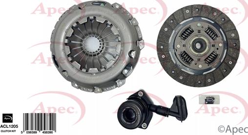 APEC ACL1205 - Kit d'embrayage droxauto.com