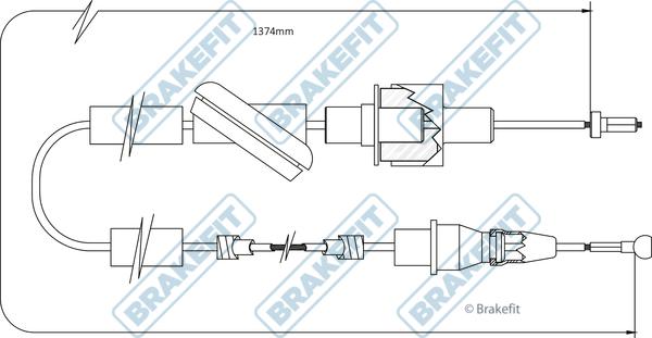 APEC BCC6003 - Tirette à câble, commande d'embrayage droxauto.com