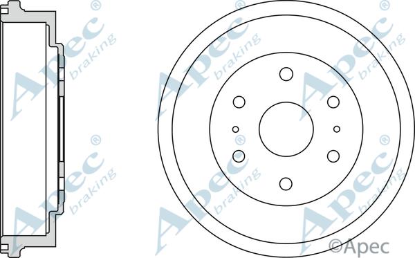APEC DRM9972 - Tambour de frein droxauto.com
