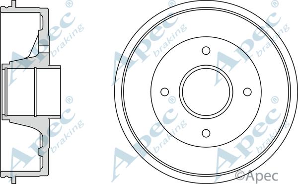 APEC DRM9148 - Tambour de frein droxauto.com