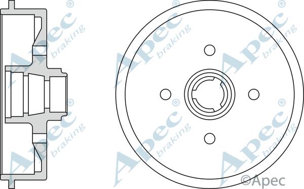APEC DRM9120 - Tambour de frein droxauto.com