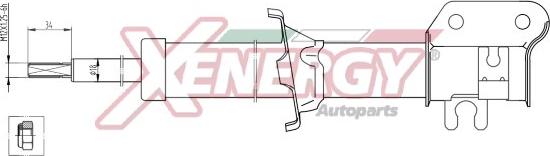 AP XENERGY X100332 - Amortisseur droxauto.com