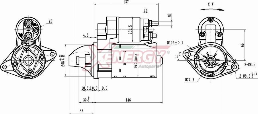 AP XENERGY XST10515AD - Démarreur droxauto.com