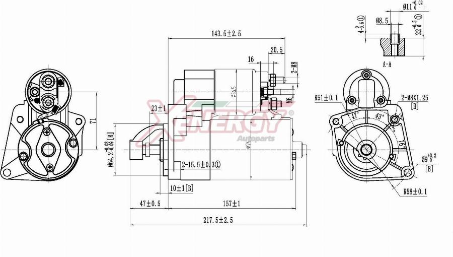 AP XENERGY XST11030AD - Démarreur droxauto.com