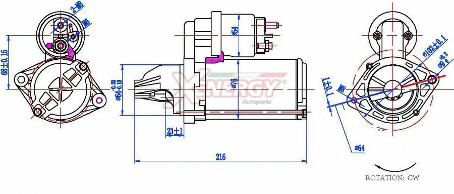 AP XENERGY XST22115AD - Démarreur droxauto.com