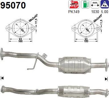 AS 95070 - Catalyseur droxauto.com