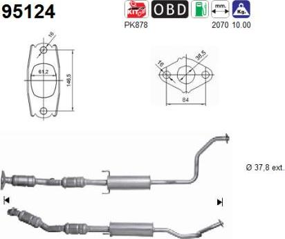 AS 95124 - Catalyseur droxauto.com
