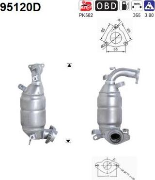 AS 95120D - Catalyseur droxauto.com