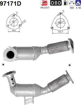 AS 97171D - Catalyseur droxauto.com