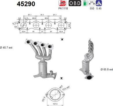 AS 45290 - Catalyseur droxauto.com