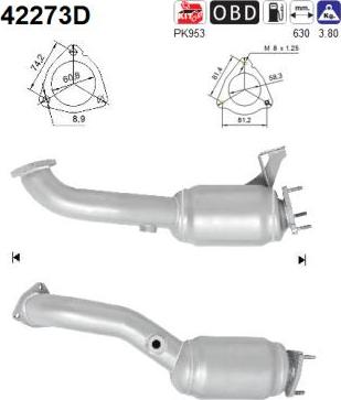 AS 42273D - Catalyseur droxauto.com