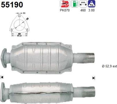 AS 55190 - Catalyseur droxauto.com