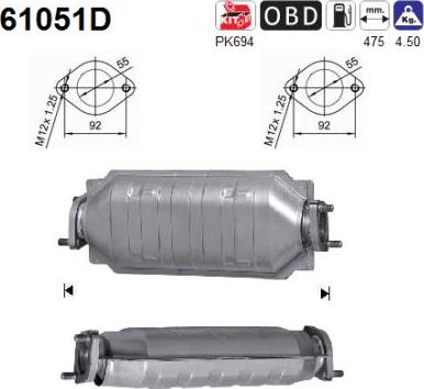 AS 61051D - Catalyseur droxauto.com