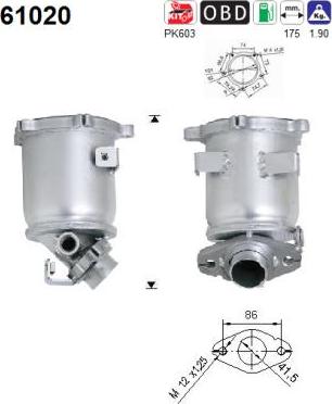 AS 61020 - Catalyseur droxauto.com