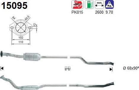 AS 15095 - Catalyseur droxauto.com