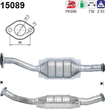 AS 15089 - Catalyseur droxauto.com